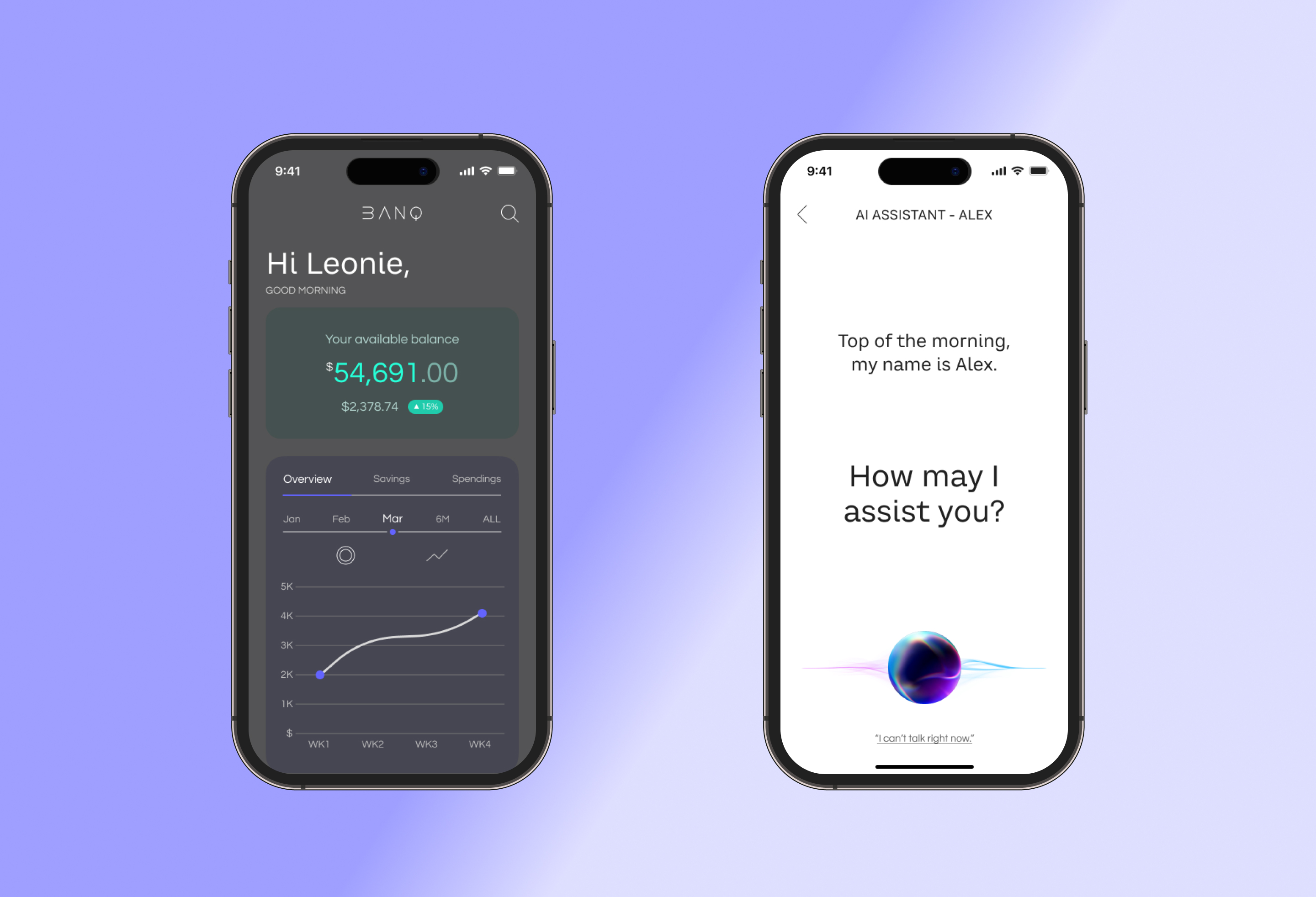BANQ App Mockup