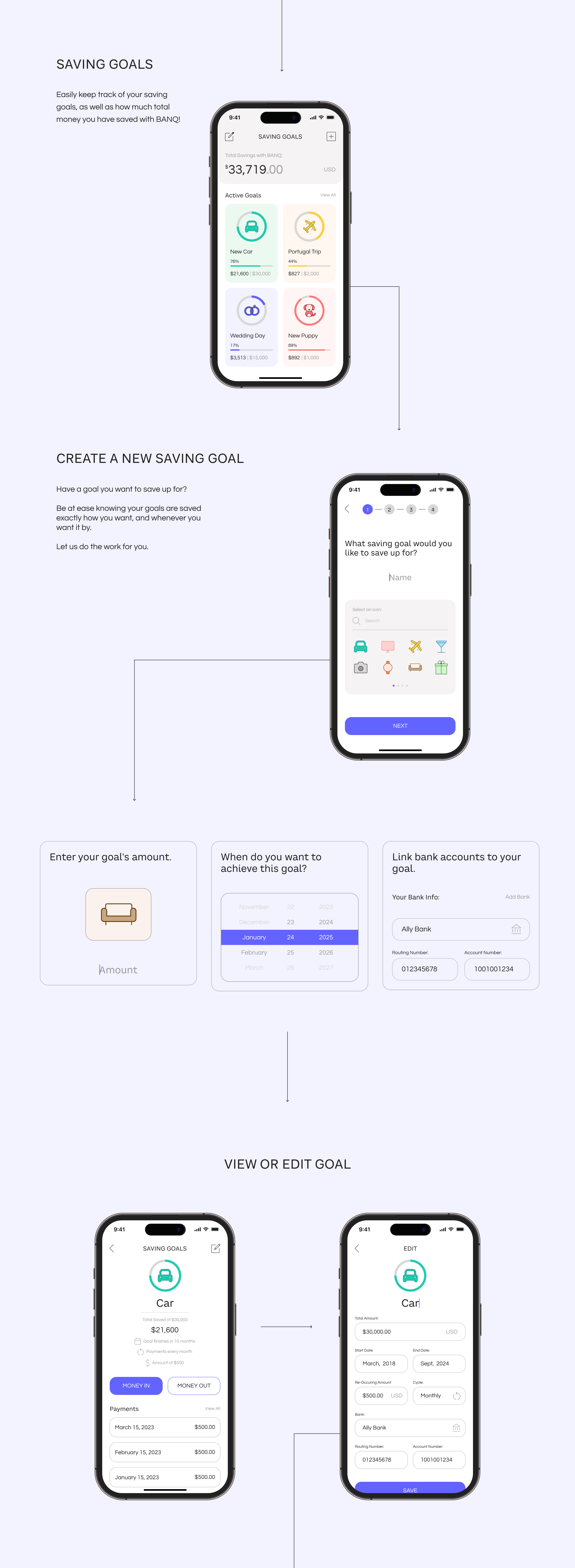 BANQ: Saving Goals