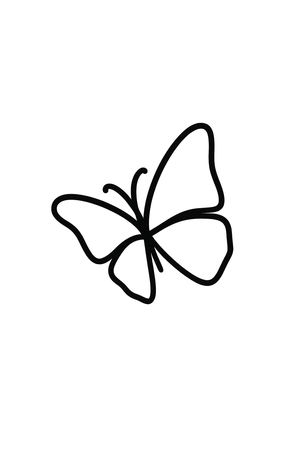 fluttering butterfly