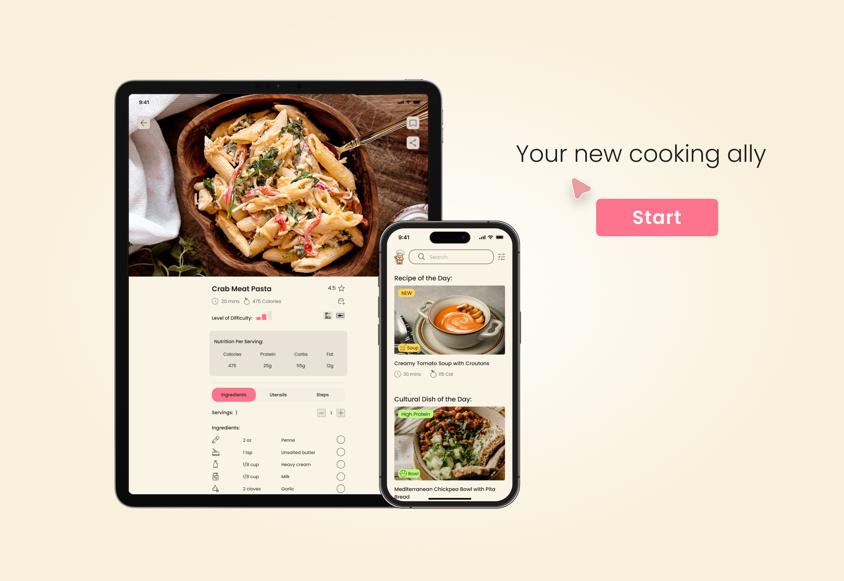 Cookly App Mockup