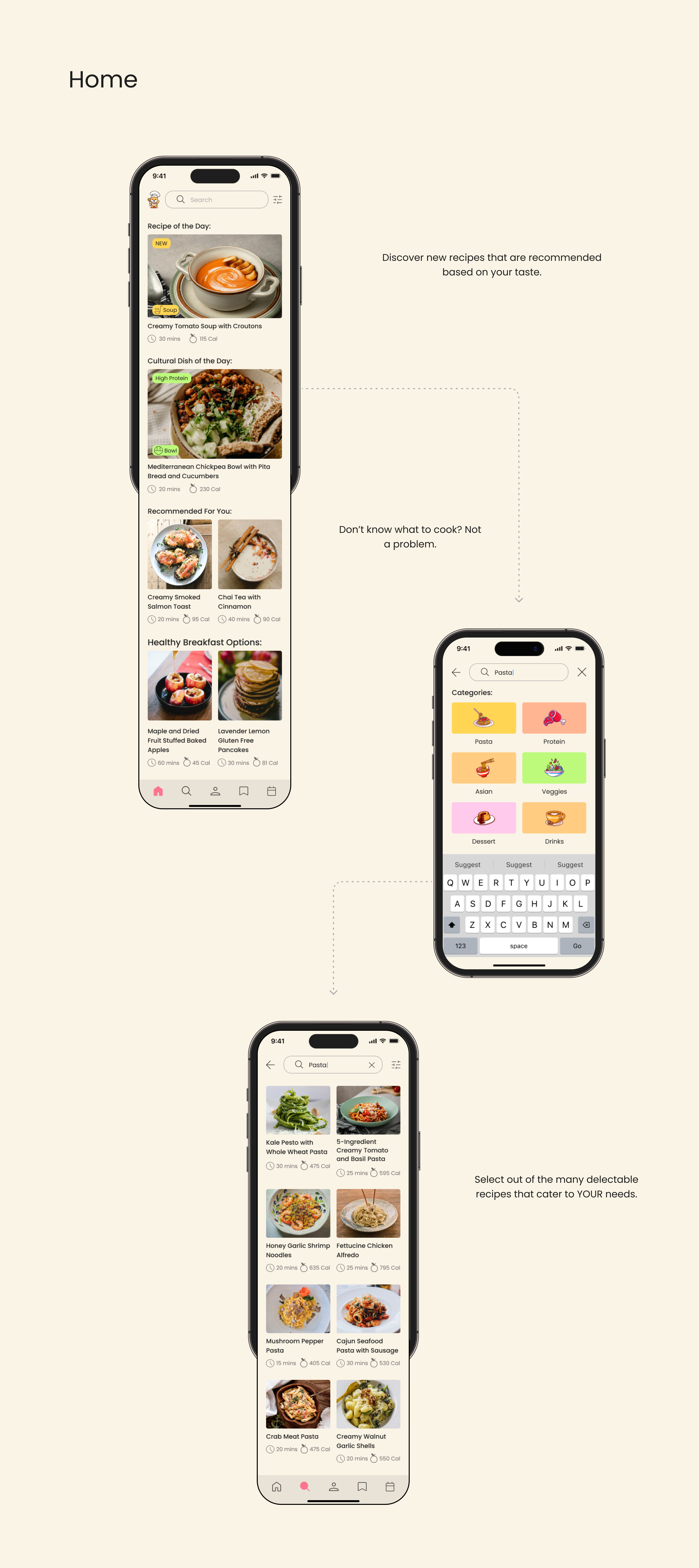 Cookly: Home Screens