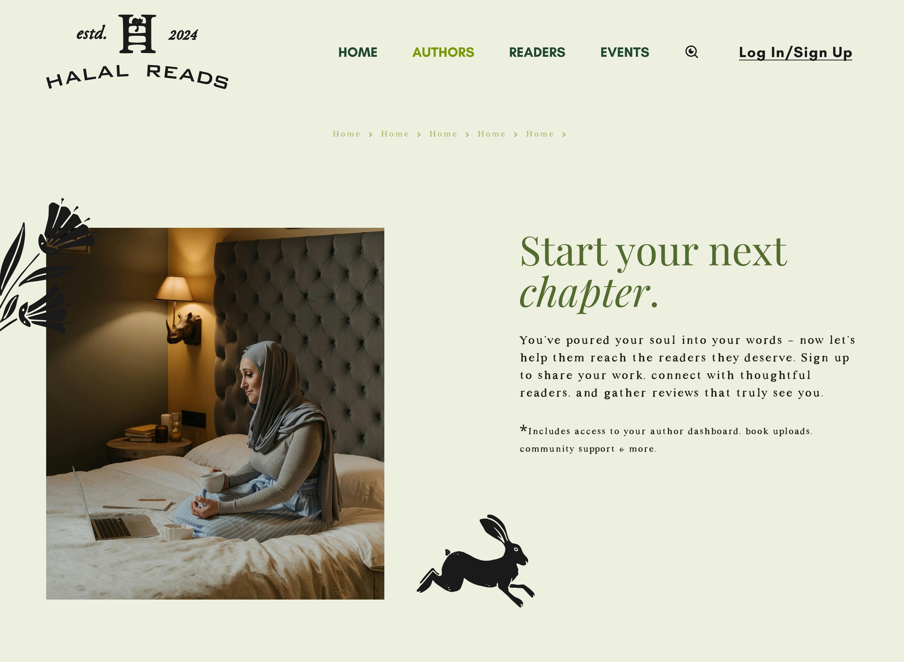 HalalReads Website Mockup